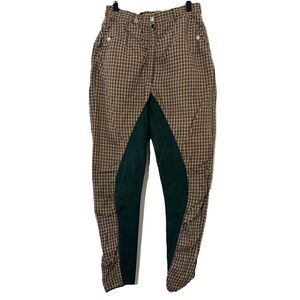 Pikeur Breeches Womens 28 Plaid Full Seat Stretch Equestrian Riding Pants